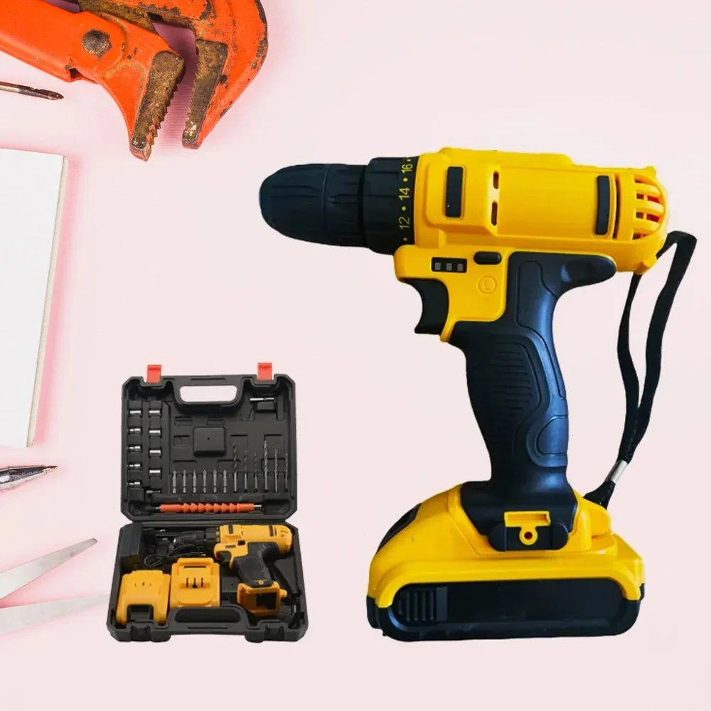 24V LITHIUM DOUBLE BATTERY CORDLESS DRILL SET (29 PCS)