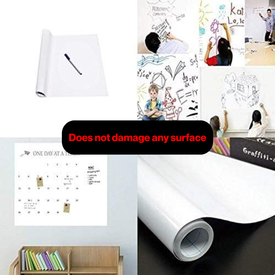 WHITEBOARD WALL ROLL STICKER (45cmx5m)