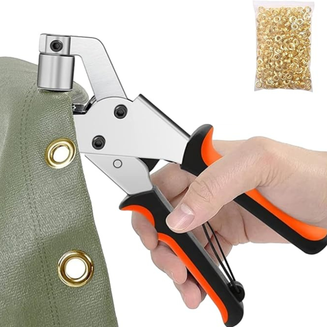 tarp grommet kit TARP GROMMET KIT WITH HANDHELD EYELET TOOL WITH 300 GROMMETS – Mechtronics