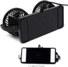 Dual Head Rotating Car Fan