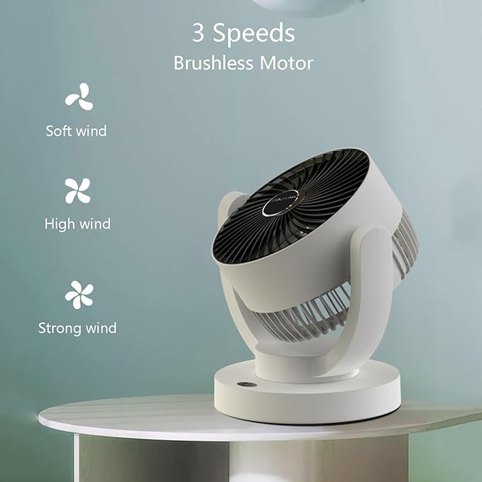 KISONLI RECHARGEABLE AIR CIRCULATOR FAN