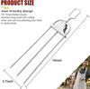 3-WAY STAINLESS STEEL BBQ SKEWER WITH PUSH ROD DESIGN (2 PIECES)