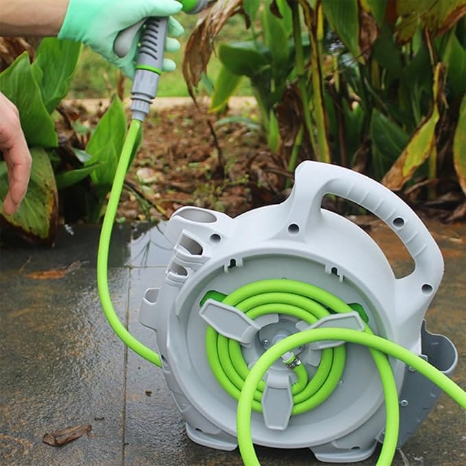 PORTABLE GARDEN HOSE REEL 15 METERS