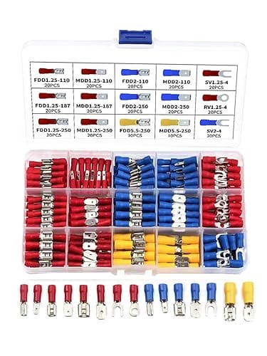 300PCS INSULATED WIRE ELECTRICAL CONNECTORS ASSORTMENT