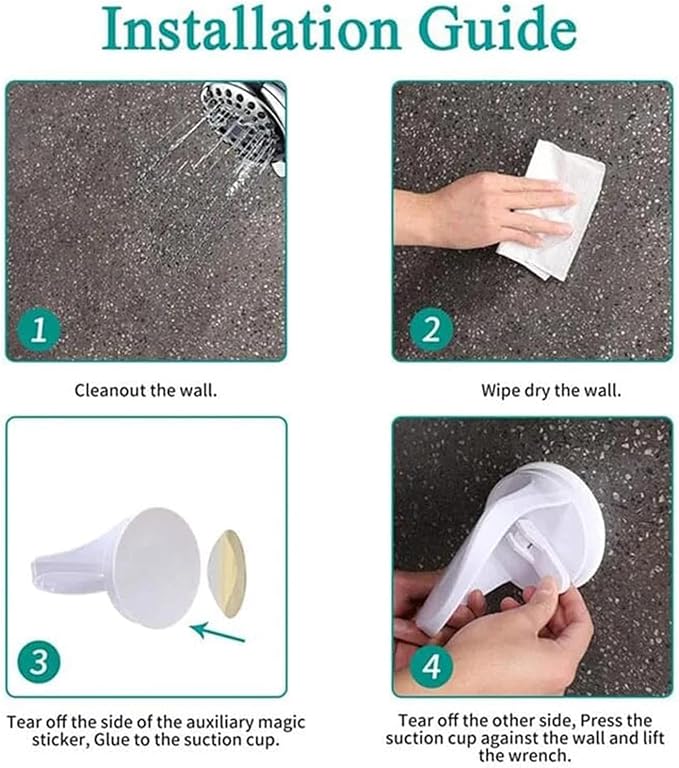 SHOWER FOOT REST WITH STRONG SUCTION CUP