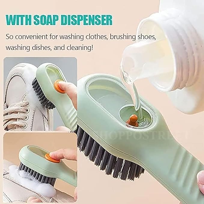 SOAP DISPENSING CLEANING BRUSH (2 PIECES)