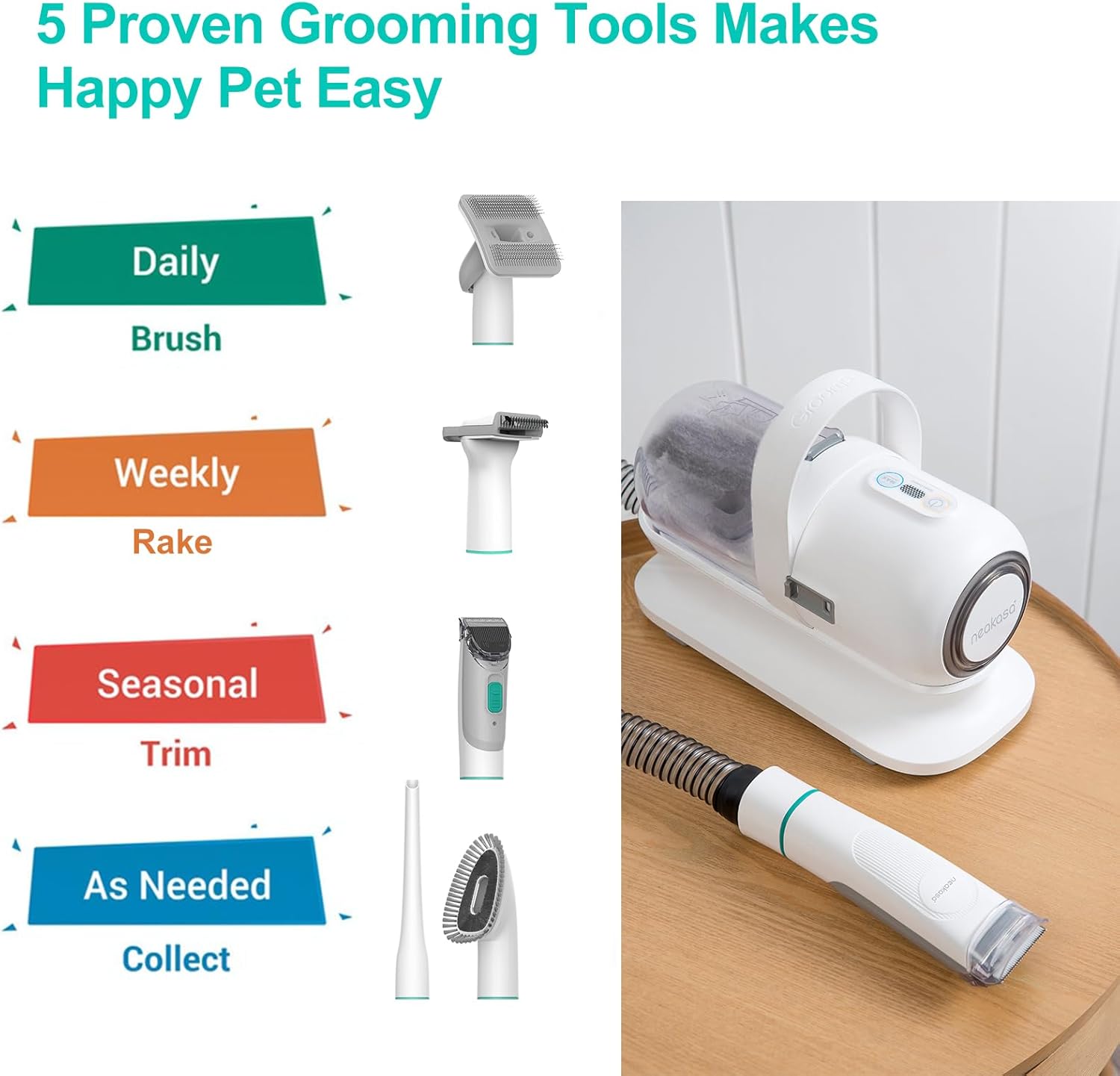PET GROOMING KIT & VACUUM