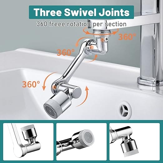 1080° UNIVERSAL ROTATING FAUCET