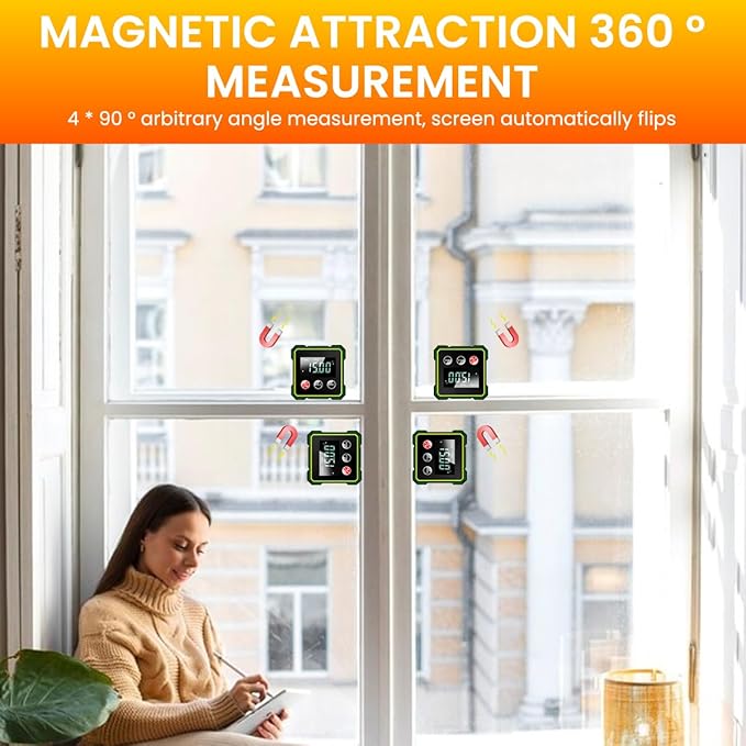 MAGNETIC DIGITAL ANGLE FINDER & LEVEL GAUGE