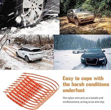 UNIVERSAL NYLON SNOW CHAINS (10pcs)