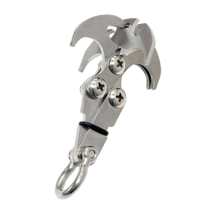 MULTIFUNCTIONAL OUTDOOR STAINLESS STEEL SURVIVAL FOLDING GRAPPLING HOOK