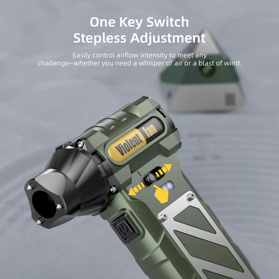 PORTABLE RECHARGEABLE DRUM BLOWER FAN