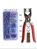 METAL SNAP BUTTONS WITH FASTENER PLIERS TOOL KIT