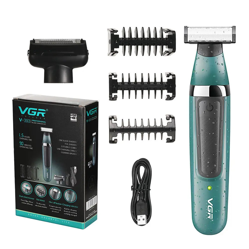 Professional VGR Washable Beard Rechargeable Razor Electric Shaver Trimmer